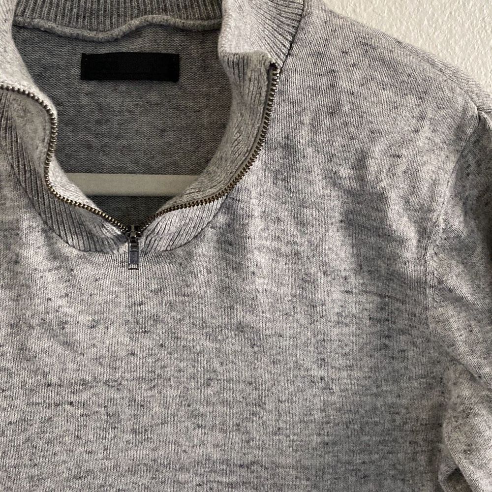 Men’s ASOS Mock Neck Sweatshirt Gray size Small - Picture 4 of 4